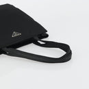 PRADA Tote Bag Nylon Black Silver Auth 175739-7