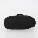 PRADA Tote Bag Nylon Black Silver Auth 175739-5