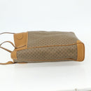 GUCCI Micro GG Supreme Tote Bag PVC Beige Gold Auth 175743-3