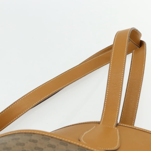 GUCCI Micro GG Supreme Tote Bag PVC Beige Gold Auth 175743