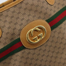 GUCCI Micro GG Supreme Web Sherry Line Bag PVC Beige 002 904 0131 Auth 175744-17