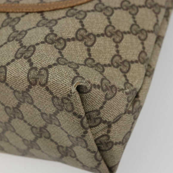 GUCCI GG Supreme Web Sherry Line Bag PVC Beige Red Green 89 02 003 Auth 175745