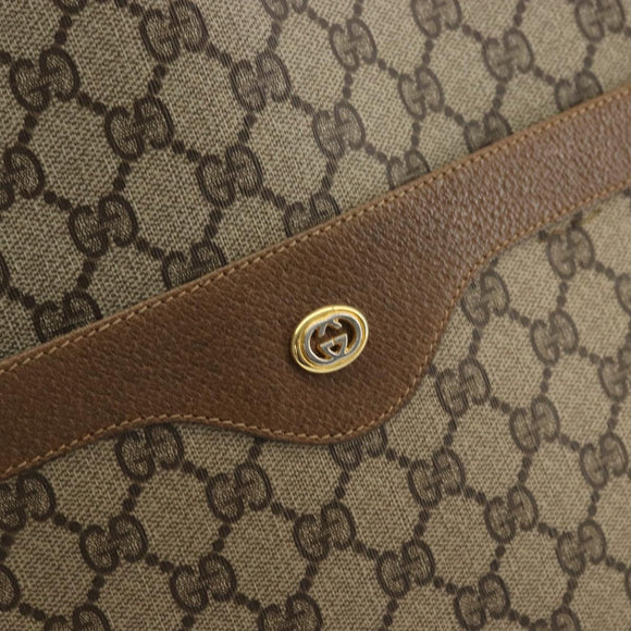 GUCCI GG Supreme Web Sherry Line Bag PVC Beige Red Green 89 02 003 Auth 175745