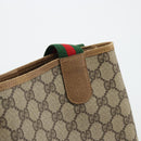 GUCCI GG Supreme Web Sherry Line Bag PVC Beige Red Green 89 02 003 Auth 175745-10