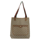 GUCCI GG Supreme Web Sherry Line Bag PVC Beige Red Green 89 02 003 Auth 175745-13