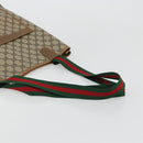 GUCCI GG Supreme Web Sherry Line Bag PVC Beige Red Green 89 02 003 Auth 175745-7