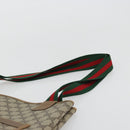 GUCCI GG Supreme Web Sherry Line Bag PVC Beige Red Green 89 02 003 Auth 175745-8