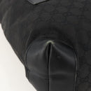 GUCCI GG Canvas Tote Bag Black Silver 28892 Auth 175748-11