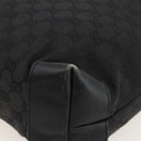 GUCCI GG Canvas Tote Bag Black Silver 28892 Auth 175748-12