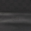 GUCCI GG Canvas Tote Bag Black Silver 28892 Auth 175748-14
