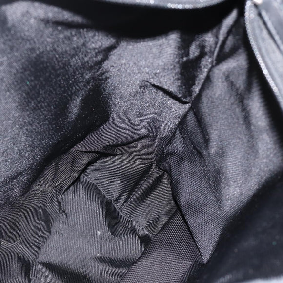 GUCCI GG Canvas Tote Bag Black Silver 28892 Auth 175748