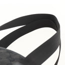 GUCCI GG Canvas Tote Bag Black Silver 28892 Auth 175748-8