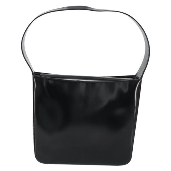GUCCI Shoulder Bag Patent leather Black Silver 000 1013 0506 Auth 175750
