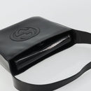 GUCCI Shoulder Bag Patent leather Black Silver 000 1013 0506 Auth 175750-6