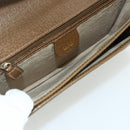 GUCCI GG Supreme Web Sherry Line Bag Leather PVC 3 Set Beige Brown Auth 175753-13
