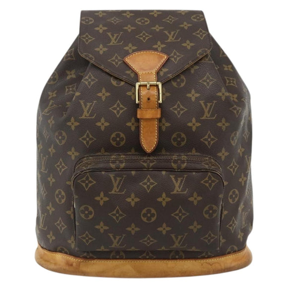 LOUIS VUITTON Monogram Montsouris GM Backpack M51135 LV Auth 175760