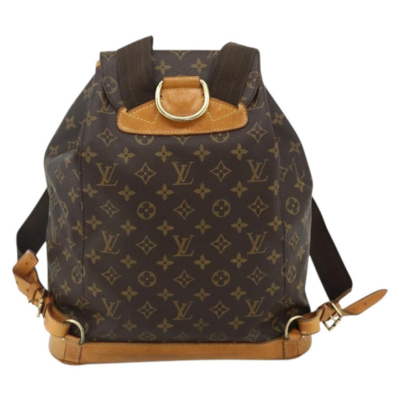 LOUIS VUITTON Monogram Montsouris GM Backpack M51135 LV Auth 175760