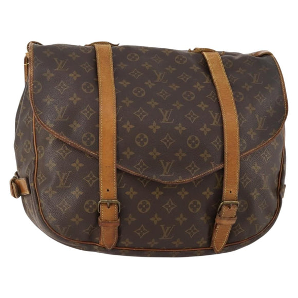 LOUIS VUITTON Monogram Saumur 43 Shoulder Bag M42252 LV Auth 175763