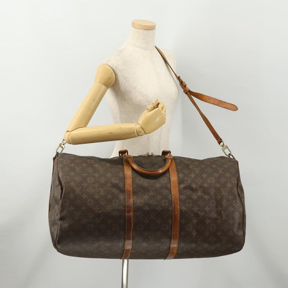 LOUIS VUITTON Monogram Keepall Bandouliere 60 Boston Bag M41412 LV Auth 175768