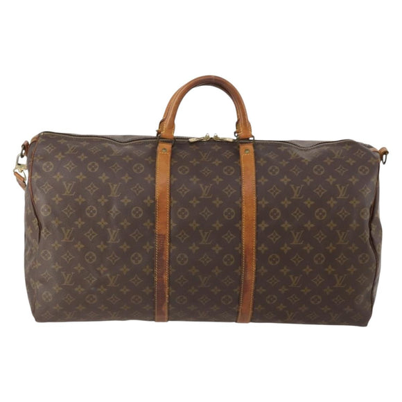 LOUIS VUITTON Monogram Keepall Bandouliere 60 Boston Bag M41412 LV Auth 175768