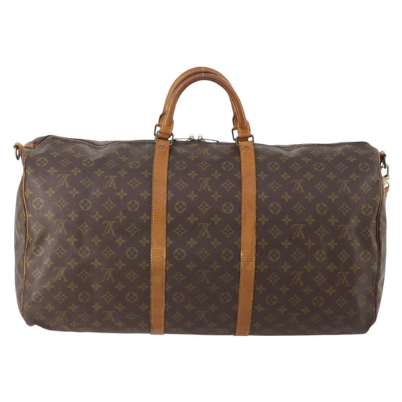 LOUIS VUITTON Monogram Keepall Bandouliere 60 Boston Bag M41412 LV Auth 175768