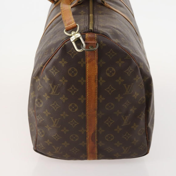 LOUIS VUITTON Monogram Keepall Bandouliere 60 Boston Bag M41412 LV Auth 175768