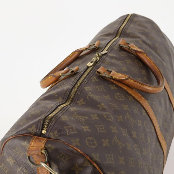 LOUIS VUITTON Monogram Keepall Bandouliere 60 Boston Bag M41412 LV Auth 175768