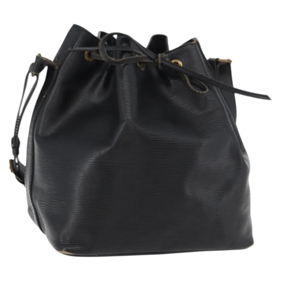LOUIS VUITTON Epi Petit Noe Shoulder Bag Black M44102 LV Auth 175772