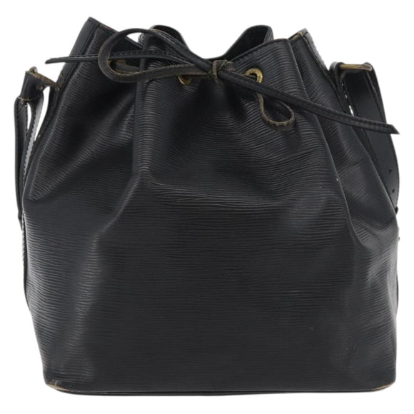 LOUIS VUITTON Epi Petit Noe Shoulder Bag Black M44102 LV Auth 175772
