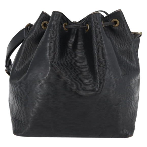 LOUIS VUITTON Epi Petit Noe Shoulder Bag Black M44102 LV Auth 175772