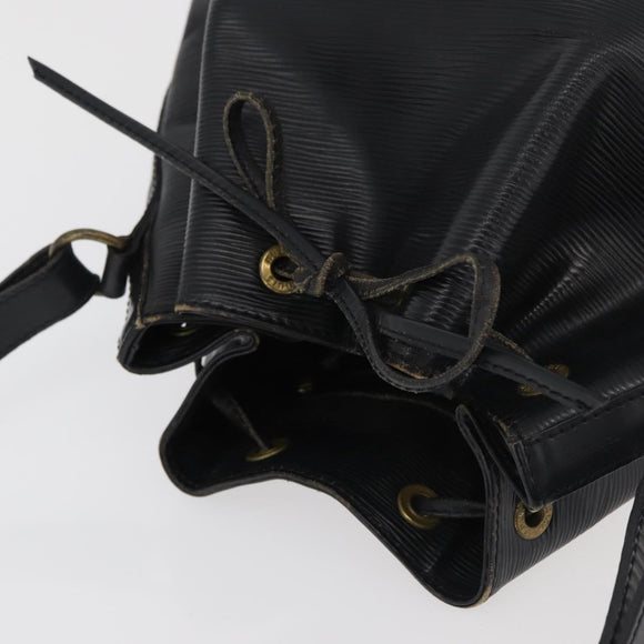 LOUIS VUITTON Epi Petit Noe Shoulder Bag Black M44102 LV Auth 175772