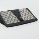 GUCCI GG Supreme Sherry Line Clutch Bag PVC Navy 89 01 033 Auth 175774-5