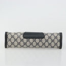 GUCCI GG Supreme Sherry Line Clutch Bag PVC Navy 89 01 033 Auth 175774-6