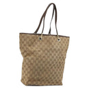 GUCCI GG Canvas Tote Bag Beige Gold 001 1098 Auth 175775-1