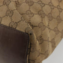 GUCCI GG Canvas Tote Bag Beige Gold 001 1098 Auth 175775-12