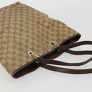 GUCCI GG Canvas Tote Bag Beige Gold 001 1098 Auth 175775-6