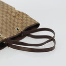 GUCCI GG Canvas Tote Bag Beige Gold 001 1098 Auth 175775-7