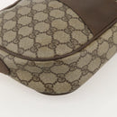 GUCCI GG Supreme Web Sherry Line Clutch Bag PVC Beige Gold 89 01 034 Auth 175777-15