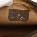 GUCCI GG Supreme Web Sherry Line Clutch Bag PVC Beige Gold 89 01 034 Auth 175777-10