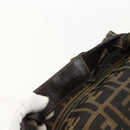 FENDI Zucca Canvas Vanity Hand Bag Brown Black Auth 175779-7