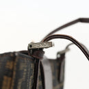 FENDI Zucca Canvas Mamma Baguette Shoulder Bag Brown Black Auth 175781-15