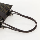 FENDI Zucca Canvas Mamma Baguette Shoulder Bag Brown Black Auth 175781-7