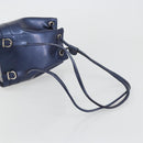 Salvatore Ferragamo Vala Backpack Patent leather Navy Silver Auth 175785-7