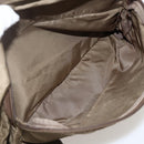 PRADA Shoulder Bag Nylon Beige Silver Auth 175788-28