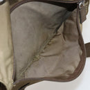 PRADA Shoulder Bag Nylon Beige Silver Auth 175788-29