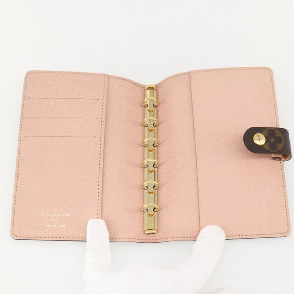 LOUIS VUITTON Monogram Trunk Agenda PM Day Planner Cover R21077 LV Auth 175789A