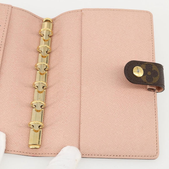 LOUIS VUITTON Monogram Trunk Agenda PM Day Planner Cover R21077 LV Auth 175789A