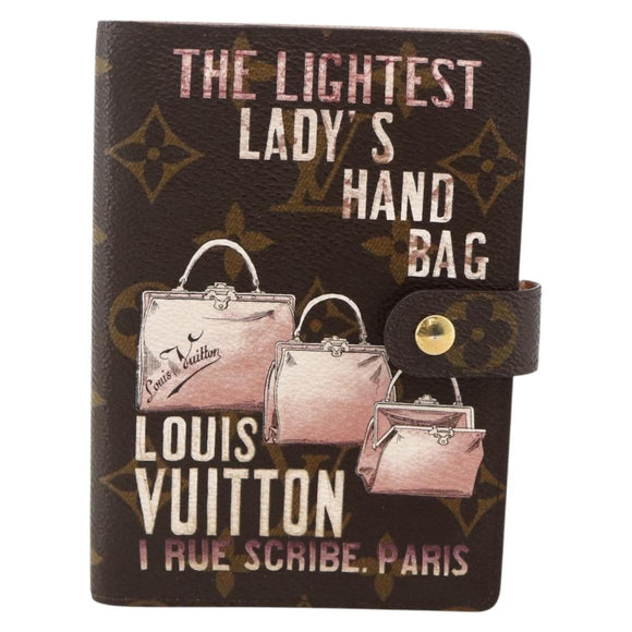 LOUIS VUITTON Monogram Trunk Agenda PM Day Planner Cover R21077 LV Auth 175789A