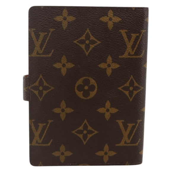 LOUIS VUITTON Monogram Trunk Agenda PM Day Planner Cover R21077 LV Auth 175789A