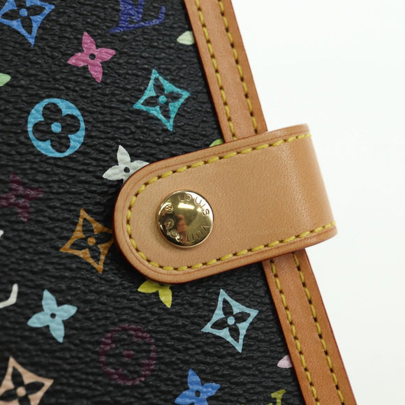LOUIS VUITTON Multicolor Agenda PM Day Planner Cover Black R20895 Auth 175790M